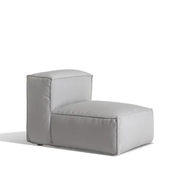 Asker sofamodul - Sunbrella Sling light grey, midterdel lille - Skargaarden