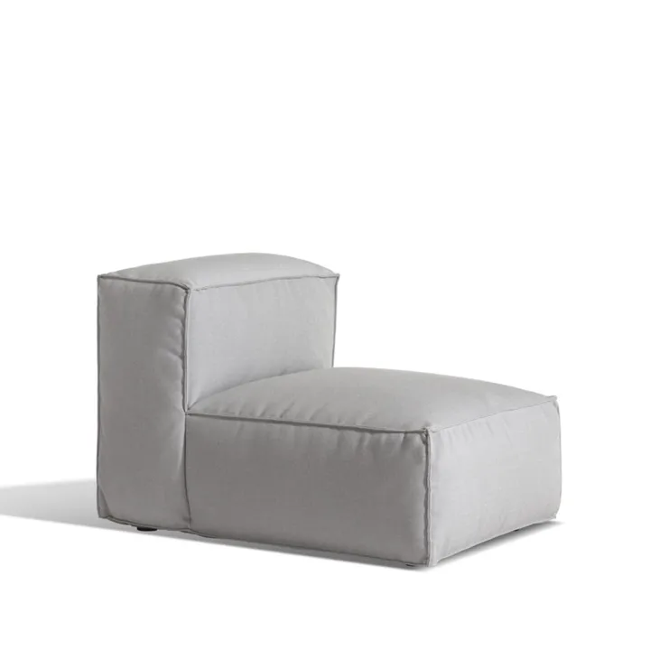 Asker sofamodul - Sunbrella Sling light grey, midterdel lille - Skargaarden