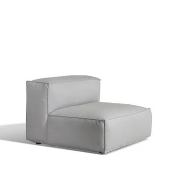 Asker sofamodul - Sunbrella Sling light grey, midterdel stor - Skargaarden