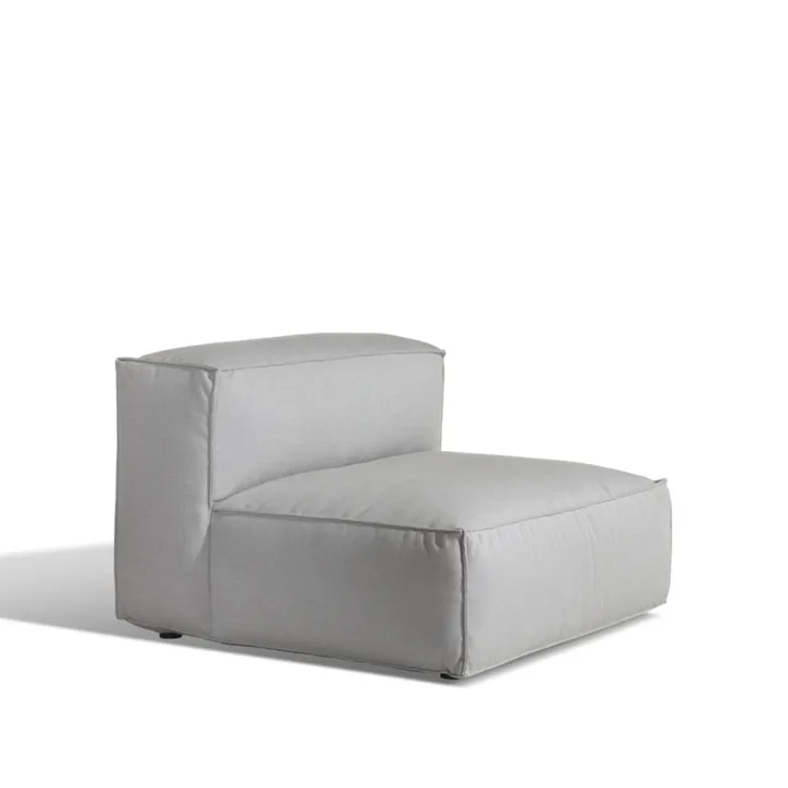Asker sofamodul - Sunbrella Sling light grey, midterdel stor - Skargaarden