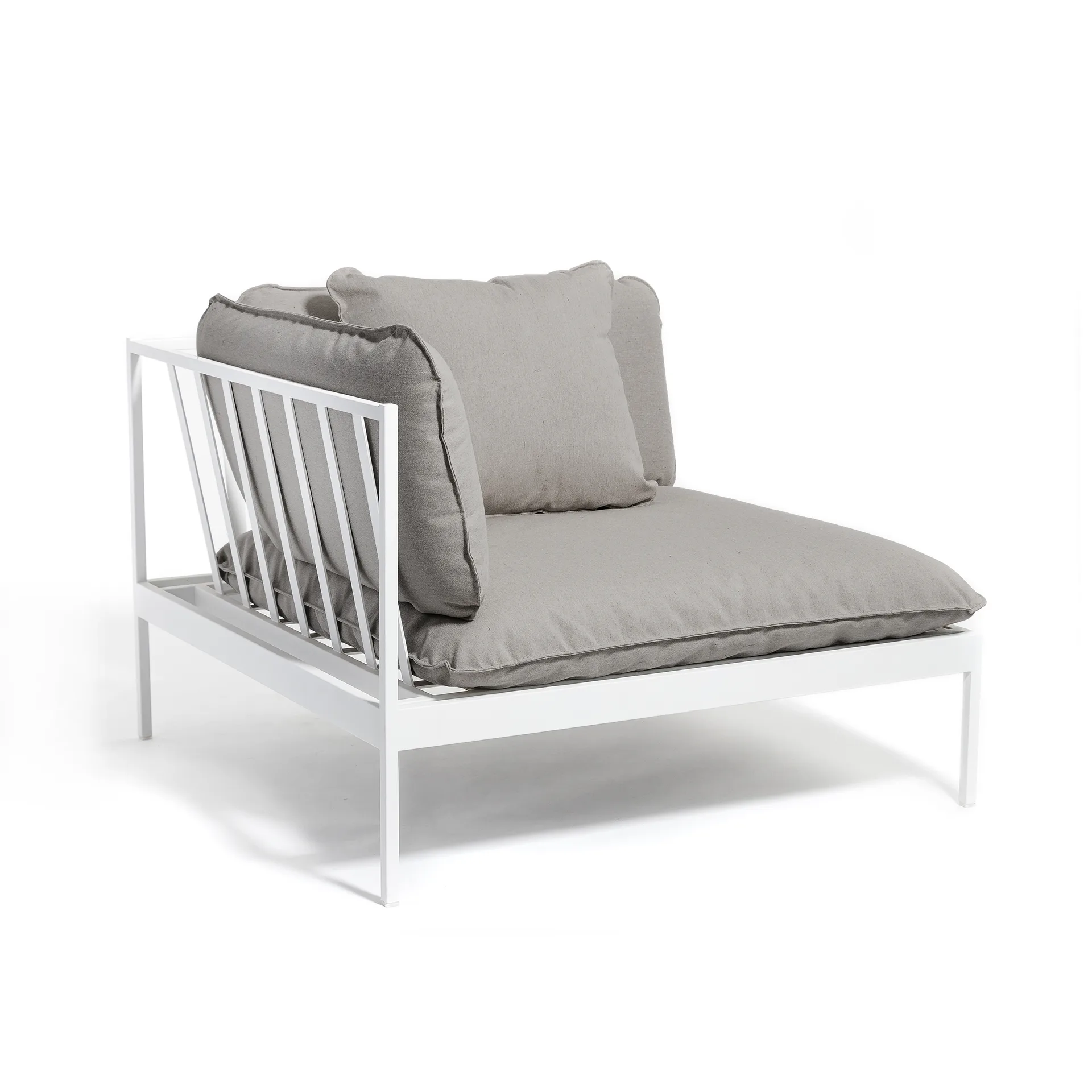 Bönan hjørnemodul lysegrå aluminium-beige linned,  Skargaarden
