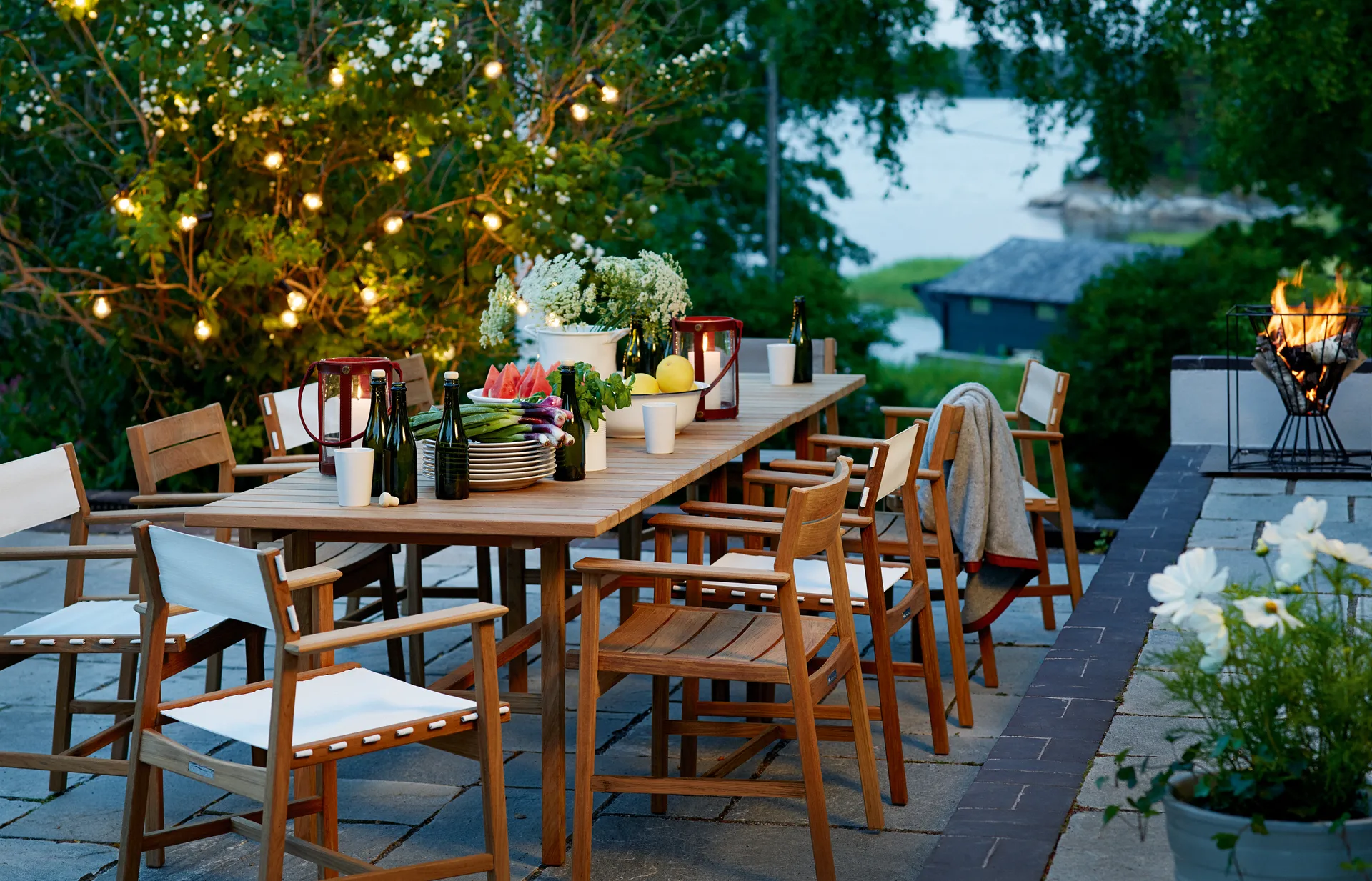 Djurö lounge lænestol, Teak Skargaarden