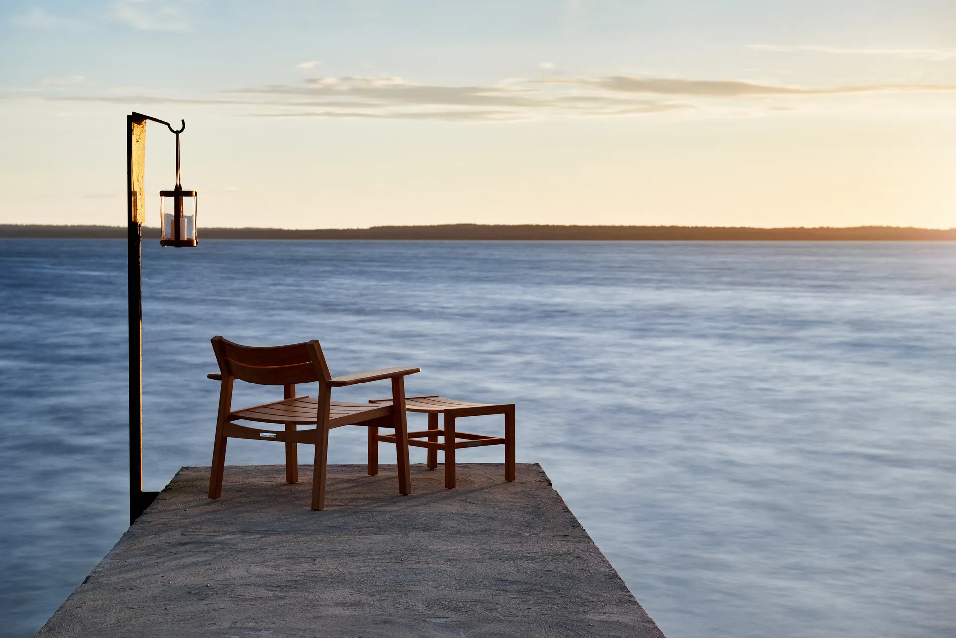 Djurö lounge lænestol, Teak Skargaarden