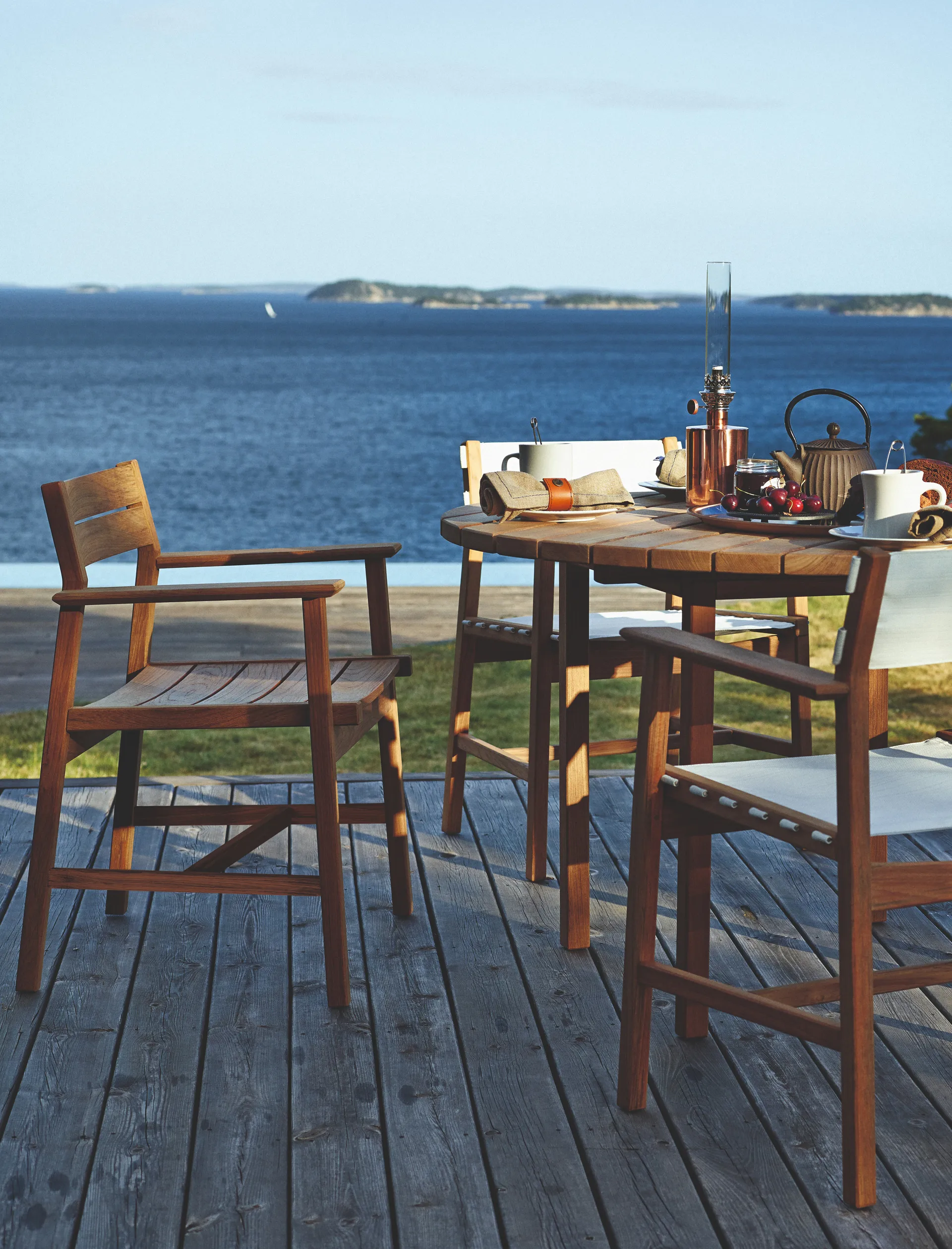 Djurö lounge lænestol, Teak Skargaarden