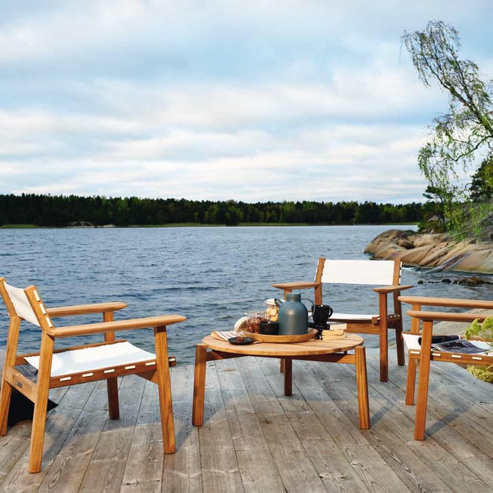 Djurö sofabord, Teak, ø79 cm Skargaarden