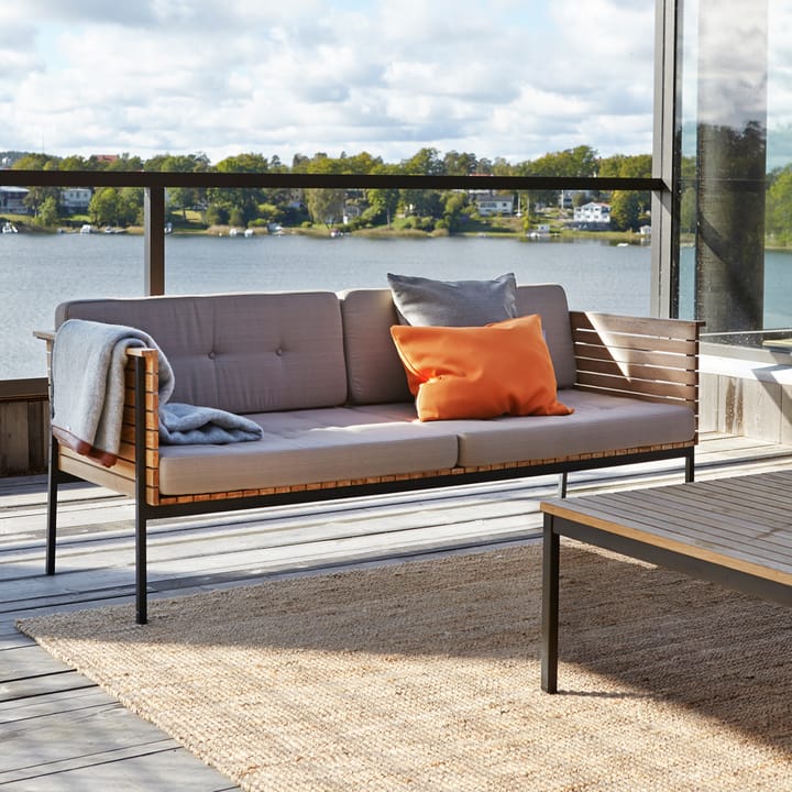 Häringe sofa, Sunbrella Natté Nature Grey-teak-sort Skargaarden