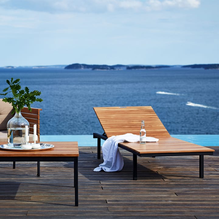Häringe solseng, Sunbrella Natté Nature Grey-teak-sort Skargaarden
