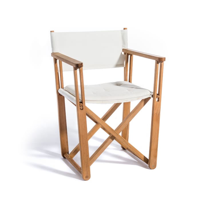 Kryss Dining armstol - Agora Nautic white, teak - Skargaarden