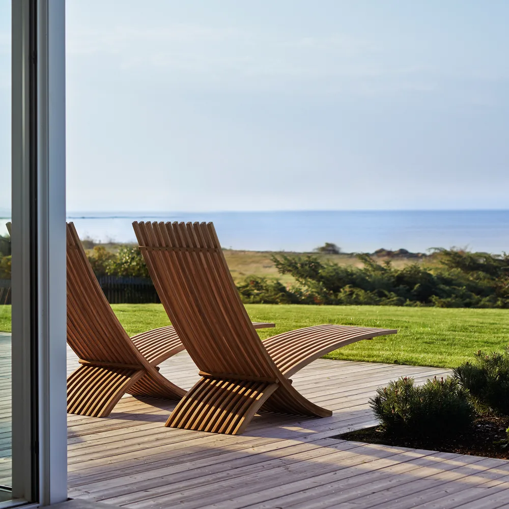 Nozib lounge lænestol, Teak Skargaarden