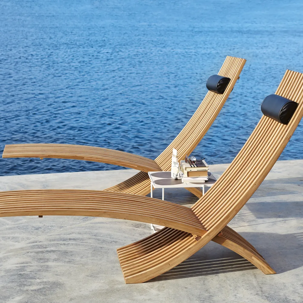 Nozib lounge lænestol, Teak Skargaarden