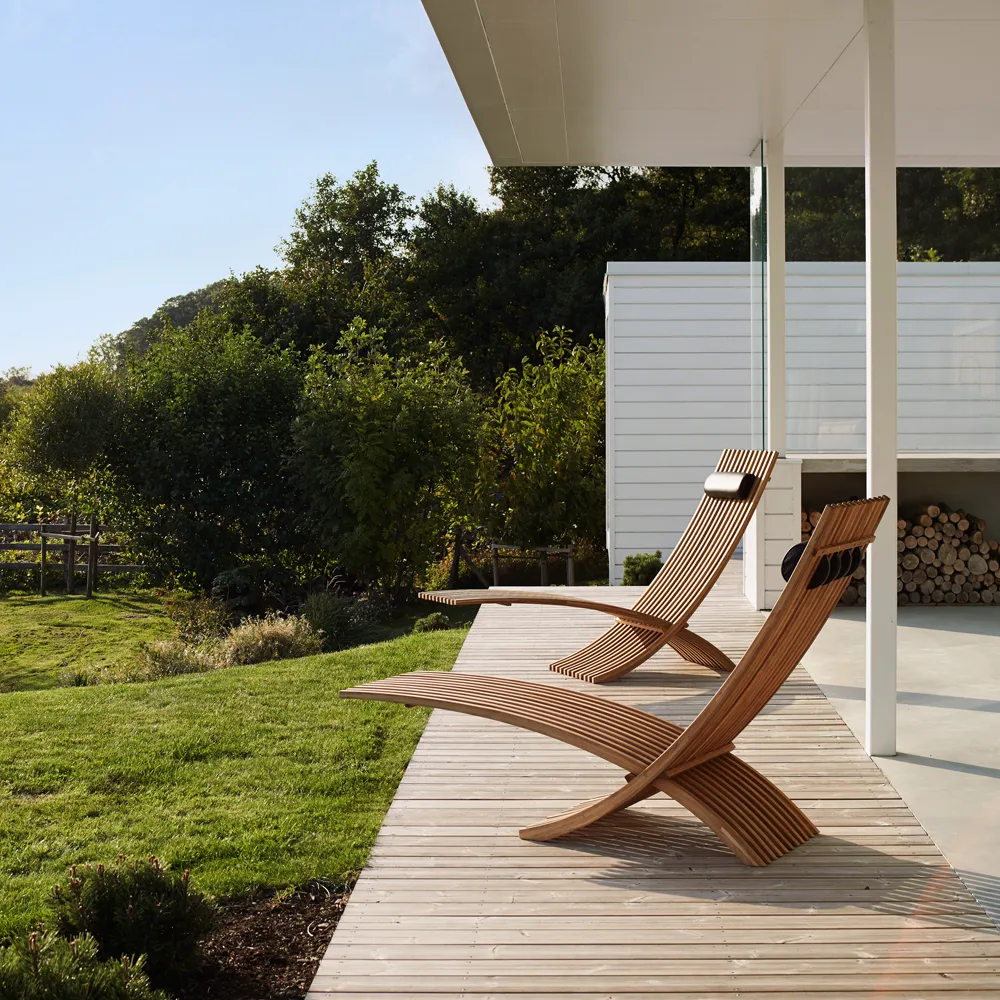 Nozib lounge lænestol, Teak Skargaarden