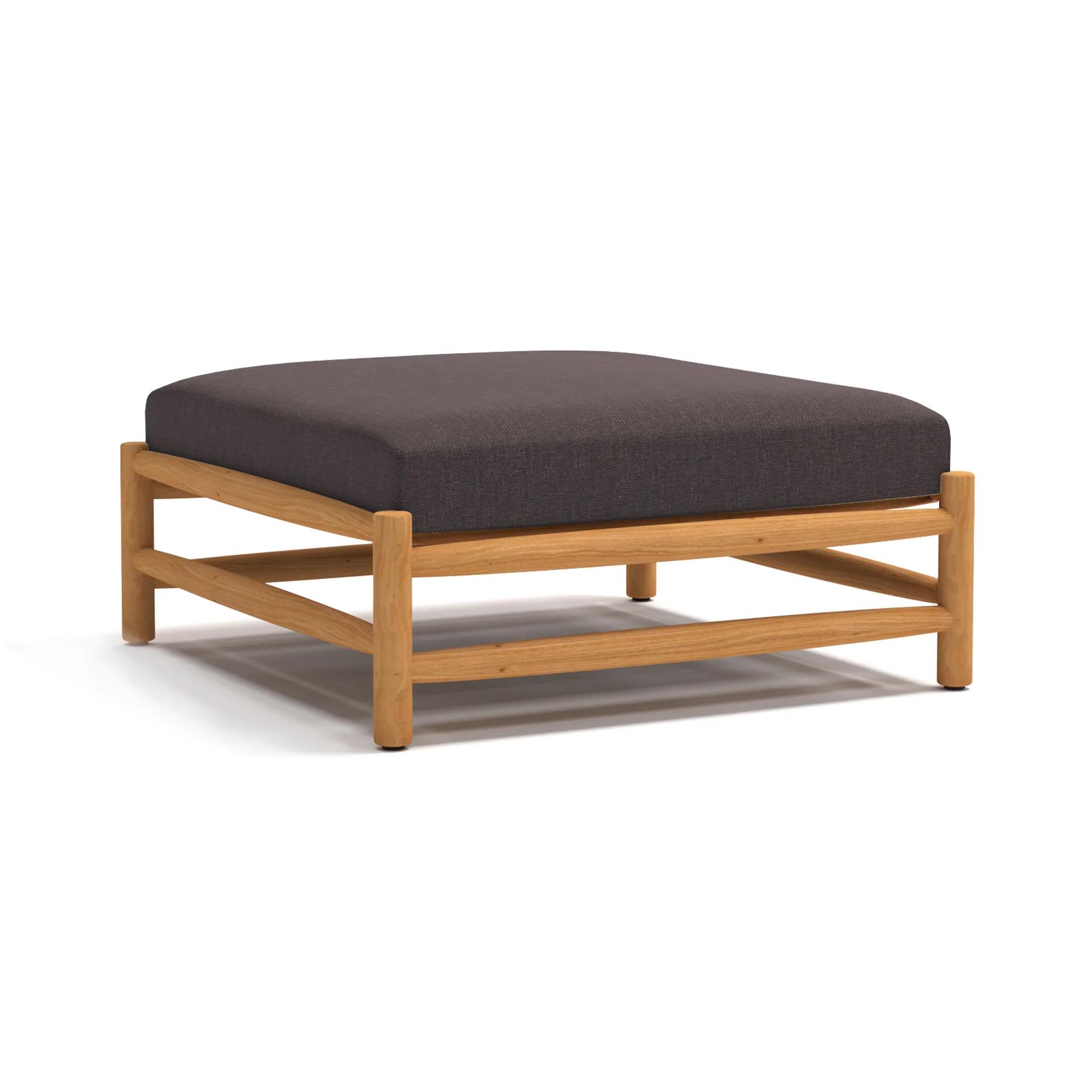 Saltholm ottoman teak-gråbrun pude,  Skargaarden