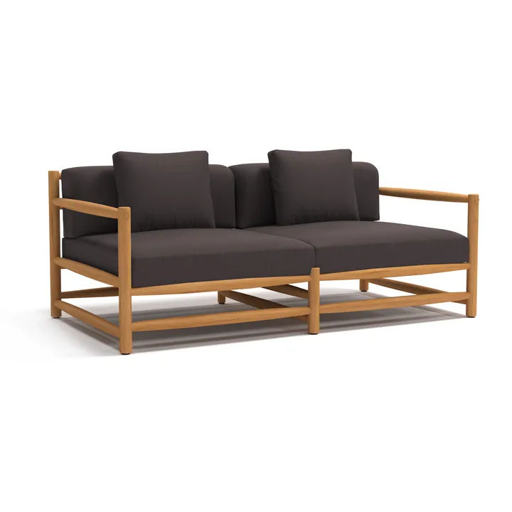 Saltholm sofa teak-gråbrun pude - Skargaarden