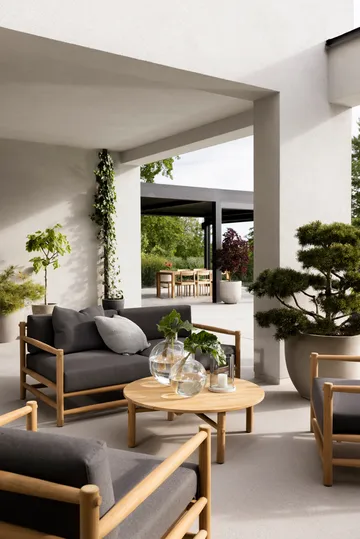 Saltholm sofa teak-gråbrun pude - Skargaarden