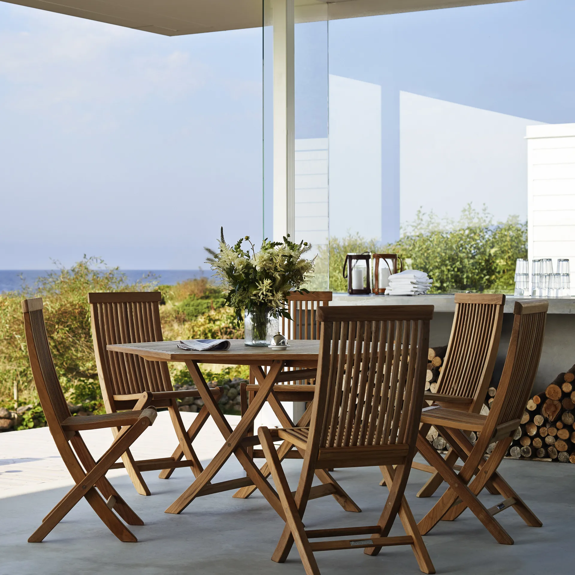 Viken bord, Teak, large Skargaarden