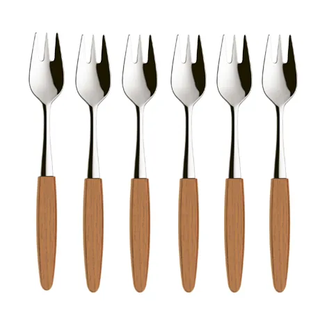 Skaugum dessertgaffel 6-pak Ecco Teak - Skaugum of Norway