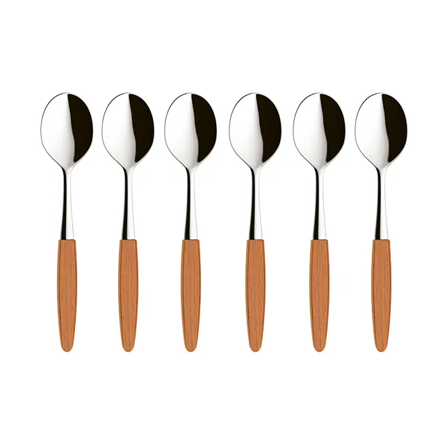 Skaugum dessertske 6-pak Ecco Teak - Skaugum of Norway