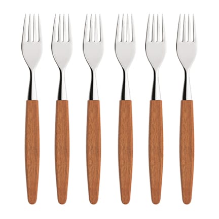 Skaugum gaffel 6-pak - Ecco Teak - Skaugum of Norway