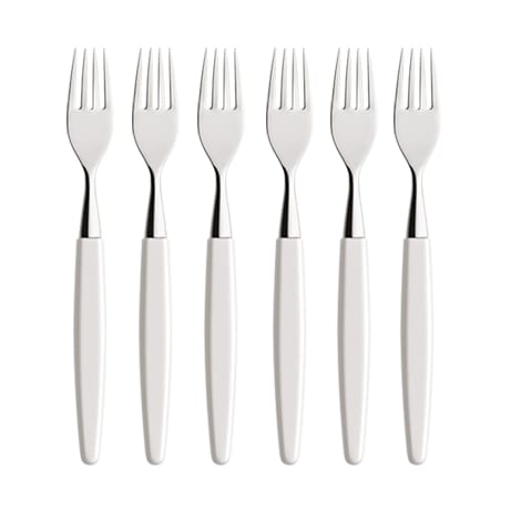 Skaugum gaffel 6-pak Pure White - undefined - Skaugum of Norway