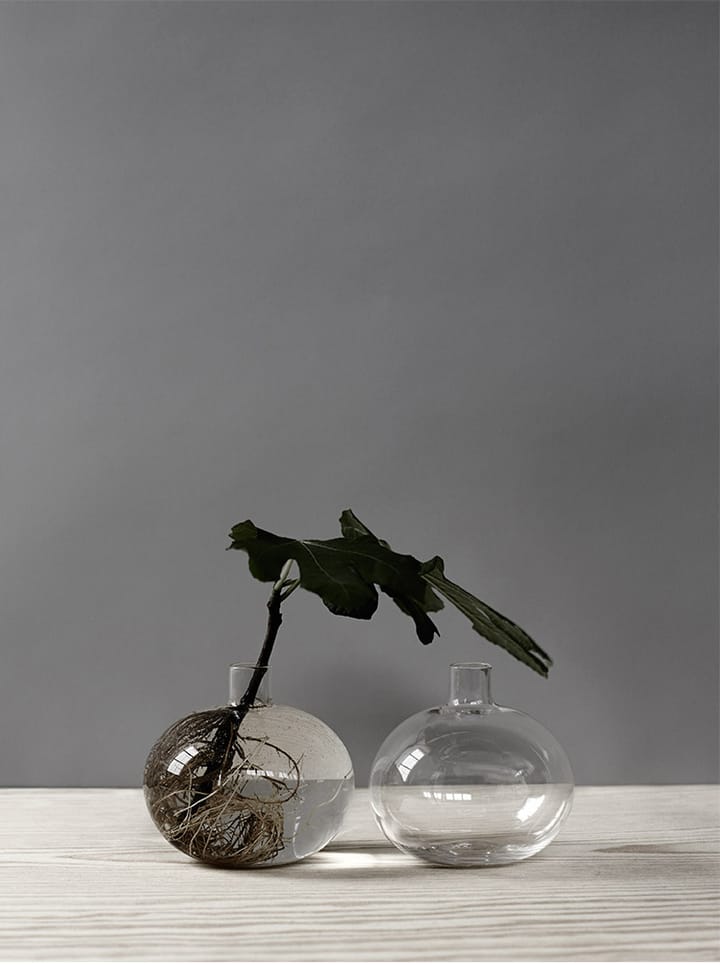 Holmen vase Ø10 cm, Klar Skrufs Glasbruk
