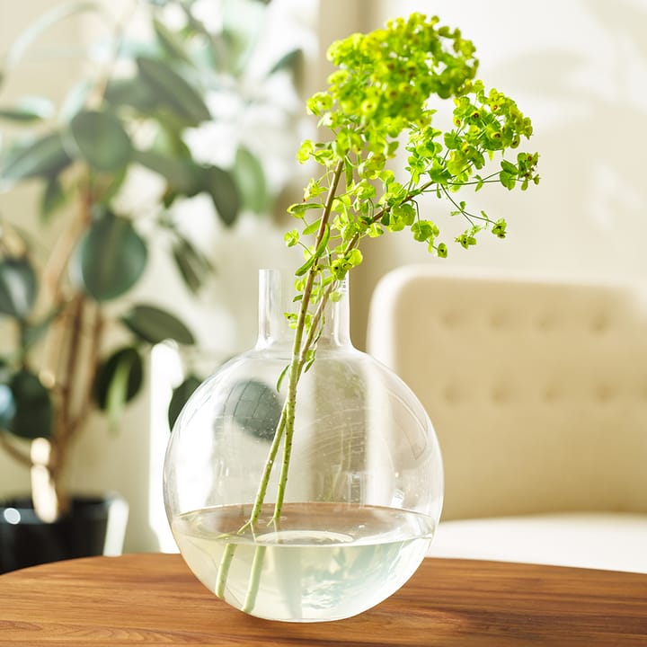 Pallo vase, Klar 31 cm Skrufs Glasbruk