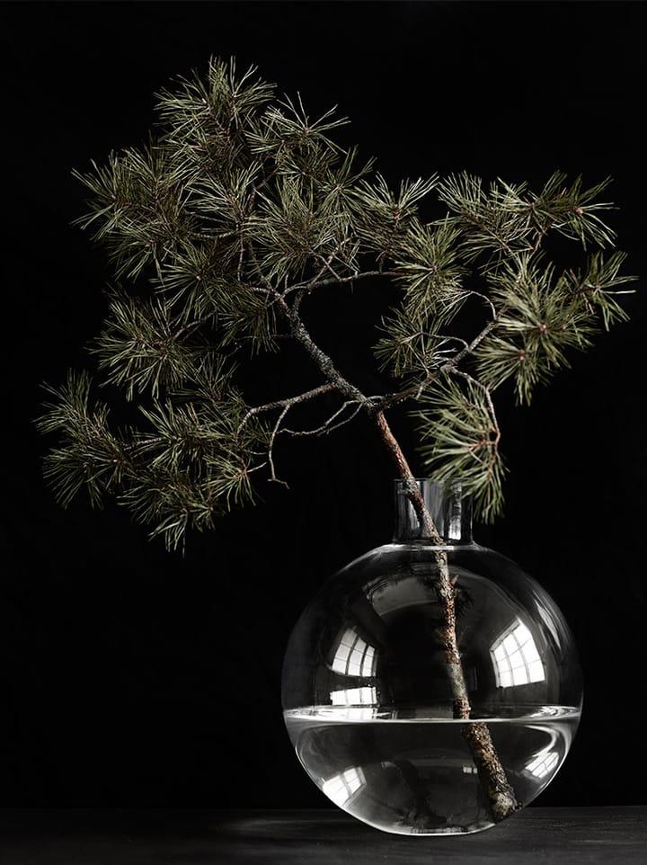 Pallo vase, Klar 31 cm Skrufs Glasbruk