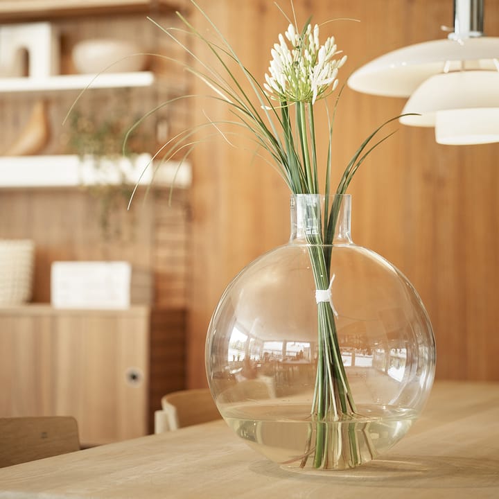 Pallo vase, Klar 37 cm Skrufs Glasbruk