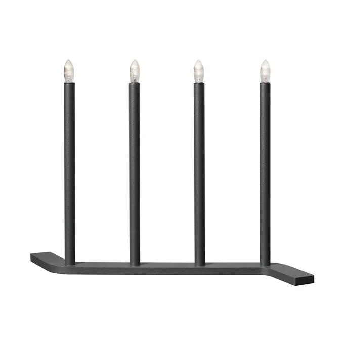 Advent RE adventslysestage - Grå-4 lys - SMD Design