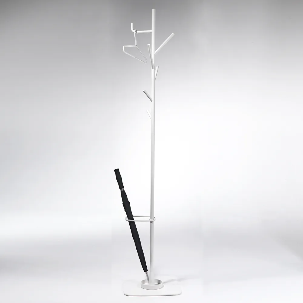 Alfred stumtjener med paraplyholder, hvid SMD Design