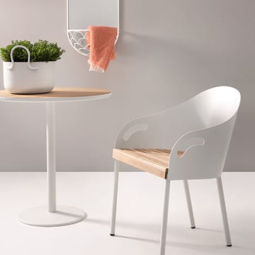 Brunnsviken stol - hvid/egetræ - SMD Design