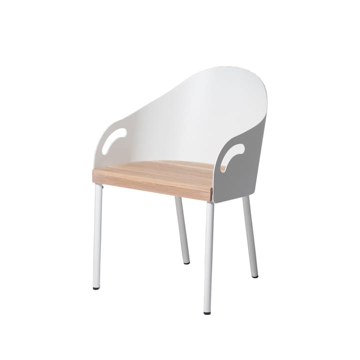Brunnsviken stol - hvid/egetræ - SMD Design