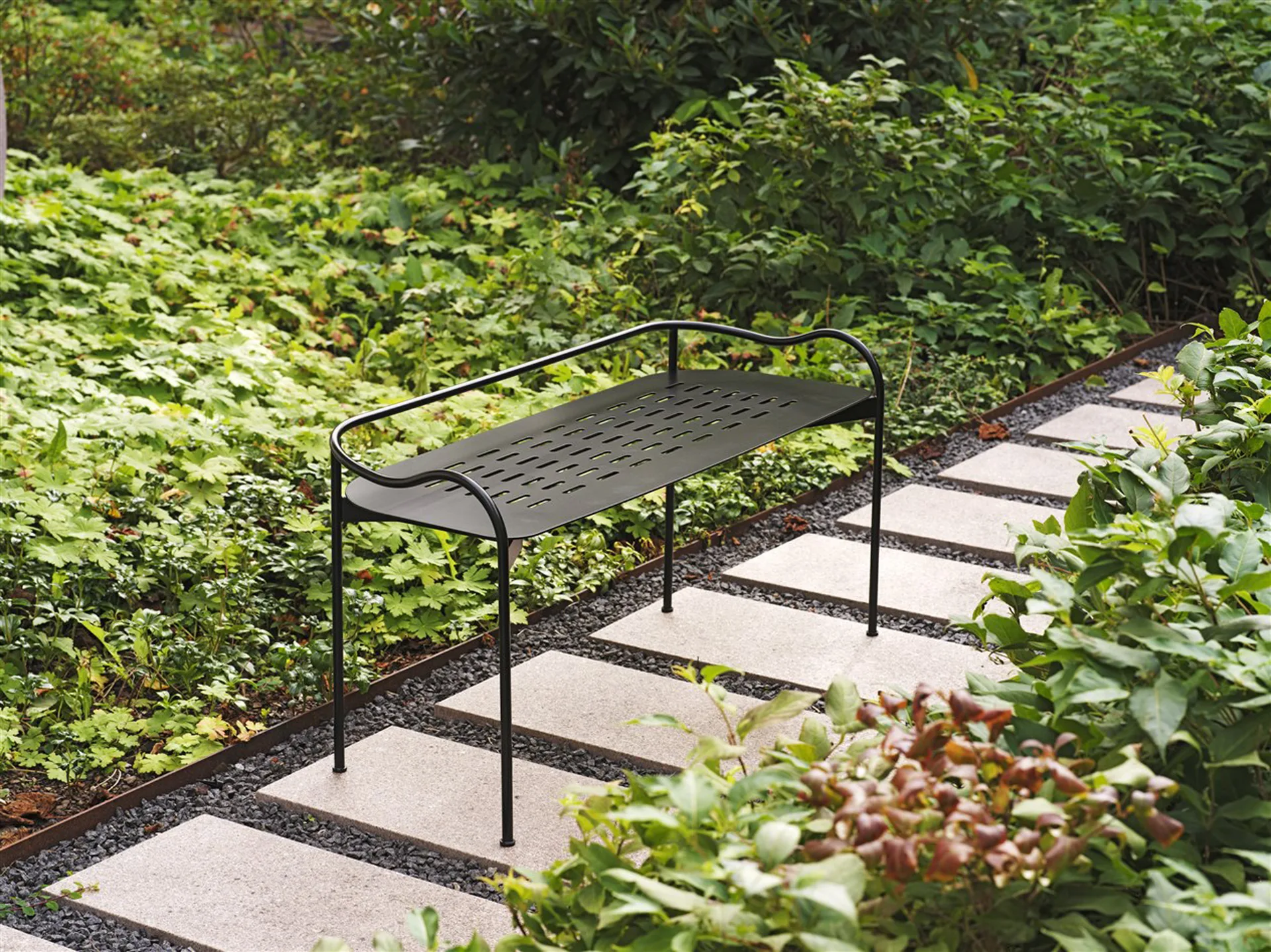 Bubble Outdoor bænk, Sort SMD Design