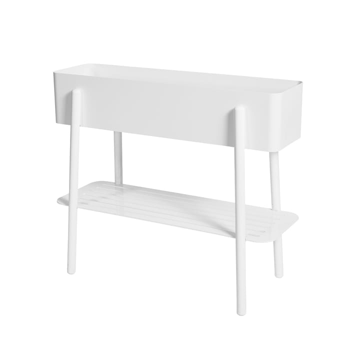 Prunella blomsterbord - hvid/aluminium - SMD Design