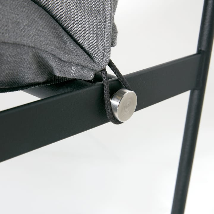 Slow 2-pers. sofa - stof Sunbrella grå, sort stålstel - SMD Design