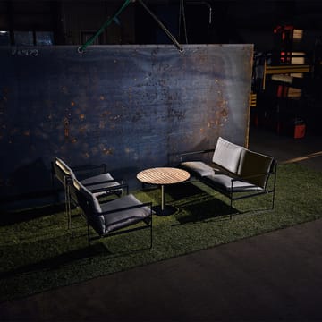 Slow 2-pers. sofa - Sunbrella grå-sort stålstel - SMD Design