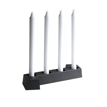 SMD adventslysestage - Grå, 4 lys - SMD Design