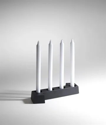 SMD adventslysestage - Grå, 4 lys - SMD Design