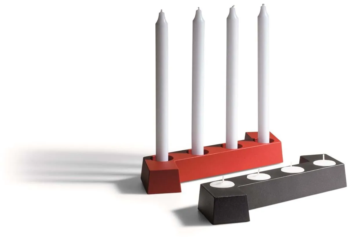 SMD adventslysestage, Grå, 4 lys SMD Design
