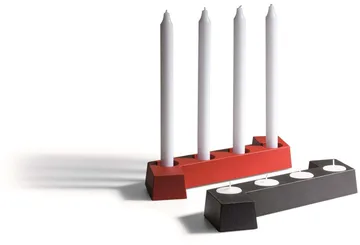 SMD adventslysestage - Rød, 4 lys - SMD Design