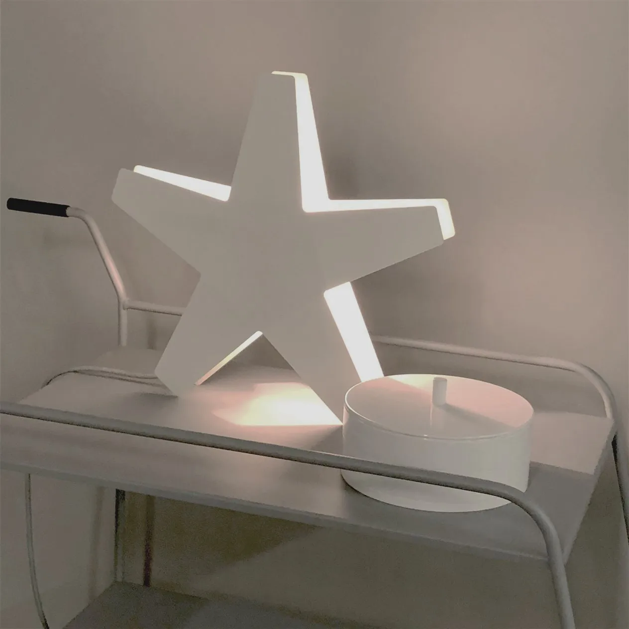 Stella 5 adventslysestage 41 cm, Sort SMD Design