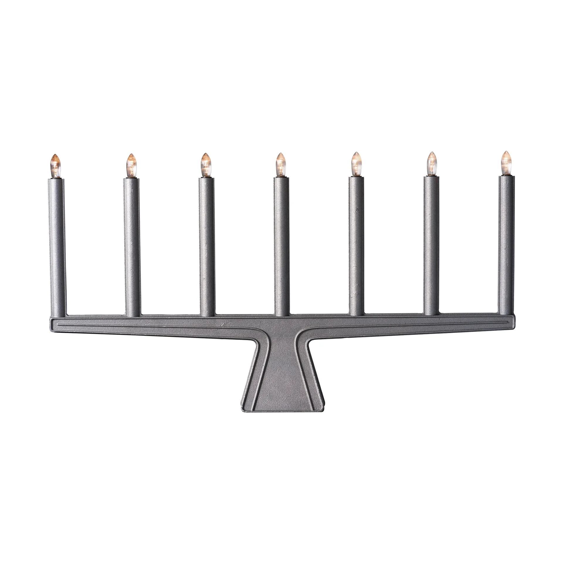 Stella 7 adventslysestage 60 cm, Rå aluminium SMD Design