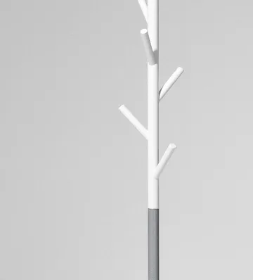 Sticks klædeophæng – gulv - hvid-sølv - SMD Design