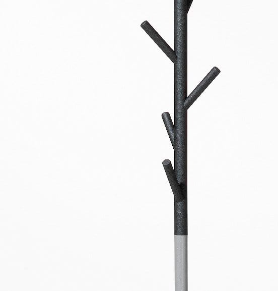 Sticks Stumtjener – gulv - mørkegrå-sølv - SMD Design