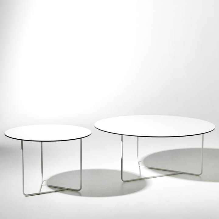 Tellus sofabord - hvid, hvidt stel, H44 D64 - SMD Design