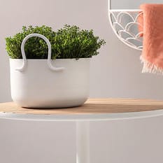 Tivoli krukke/urtepotte Ø30 cm lav, hvid SMD Design