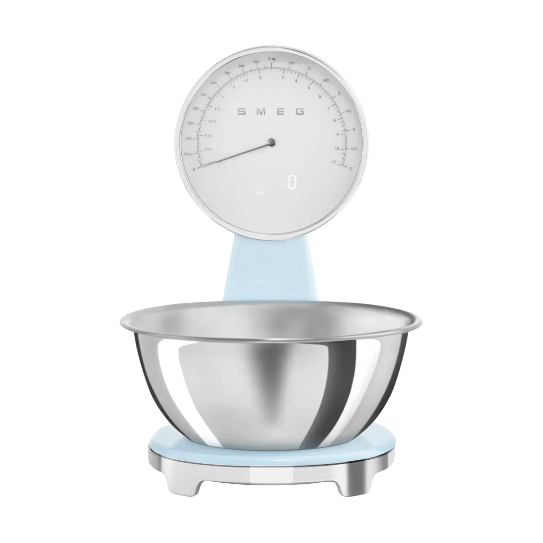 Smeg 50's Style analog køkkenvægt, Pastell blue Smeg