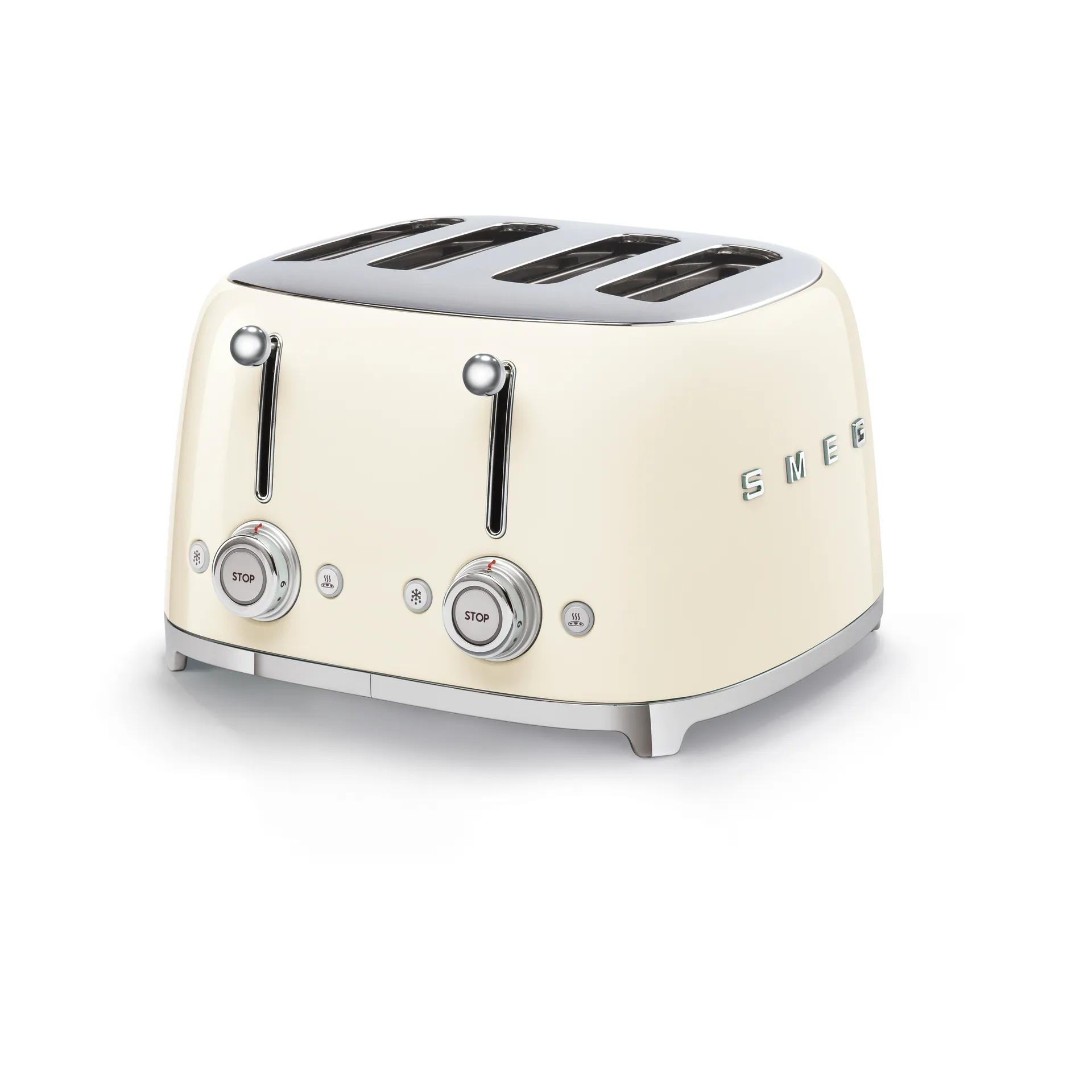Smeg 50's Style brødrister 4x4 skiver, Crème hvid Smeg
