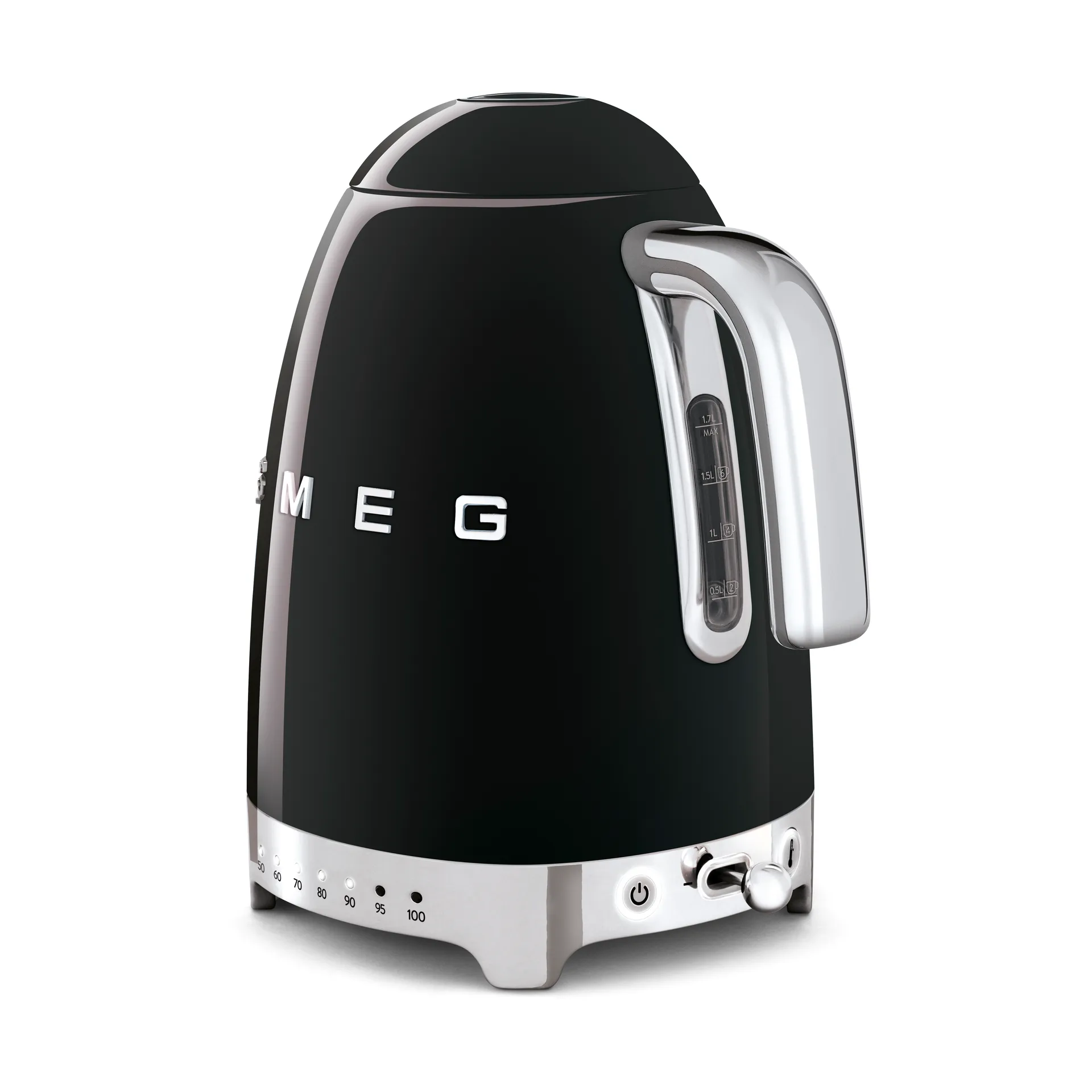 Smeg 50's Style elkedel med variabel temperatur 1,7 L, Sort Smeg