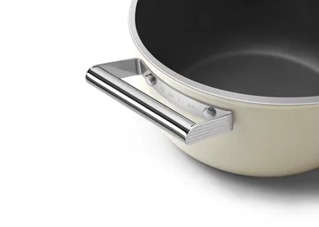 Smeg 50's style gryde keramisk Ø24 cm - Cream - Smeg