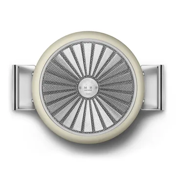 SMEG 50's Style gryde med låg Ø26 cm  - Creme
 - Smeg